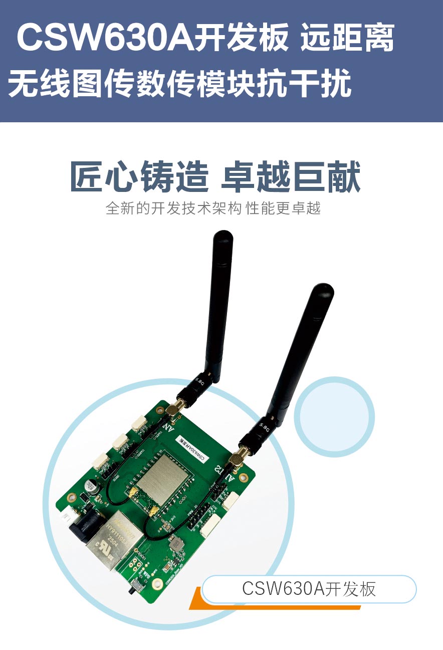 機(jī)器人遠(yuǎn)距離無線數(shù)字圖傳開發(fā)板評(píng)估板